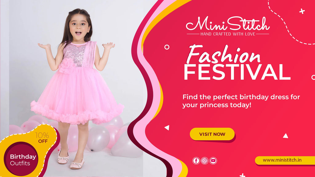 Celebrate in Style: Birthday Dresses, Ballgowns & Partywear for Girls by MiniStitch