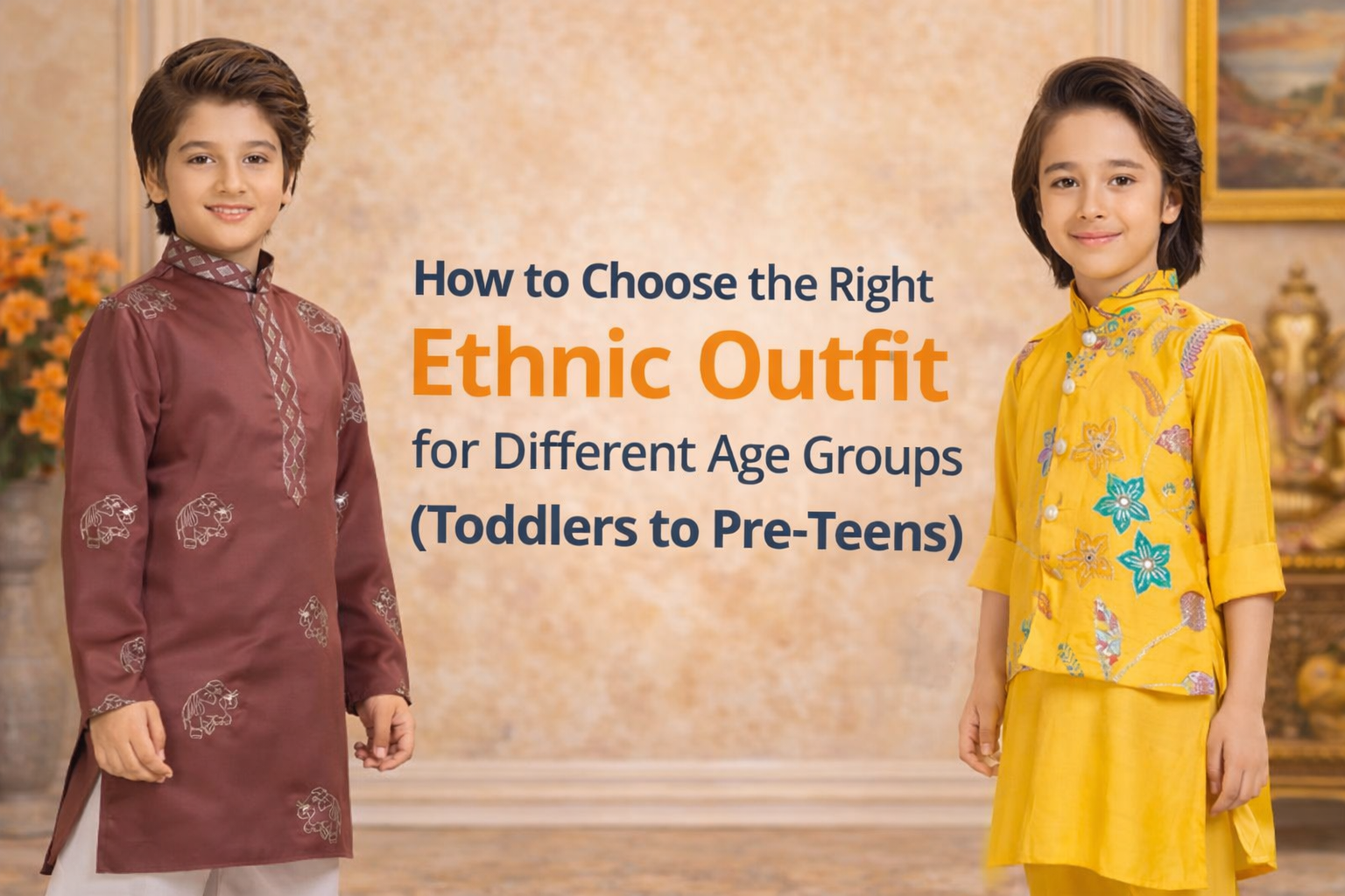 How to Choose the Right Ethnic Outfit for Different Age Groups (Toddlers to Pre-Teens)