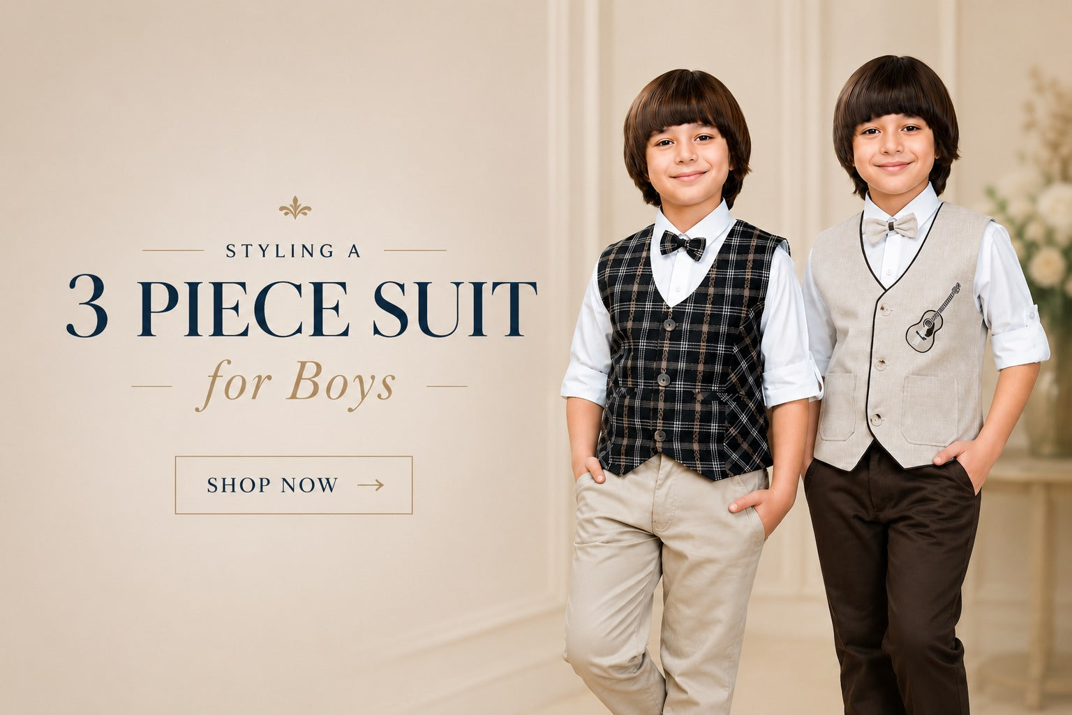 His First Little Suit: Styling a 3 Piece Suit for Boys for Big Days