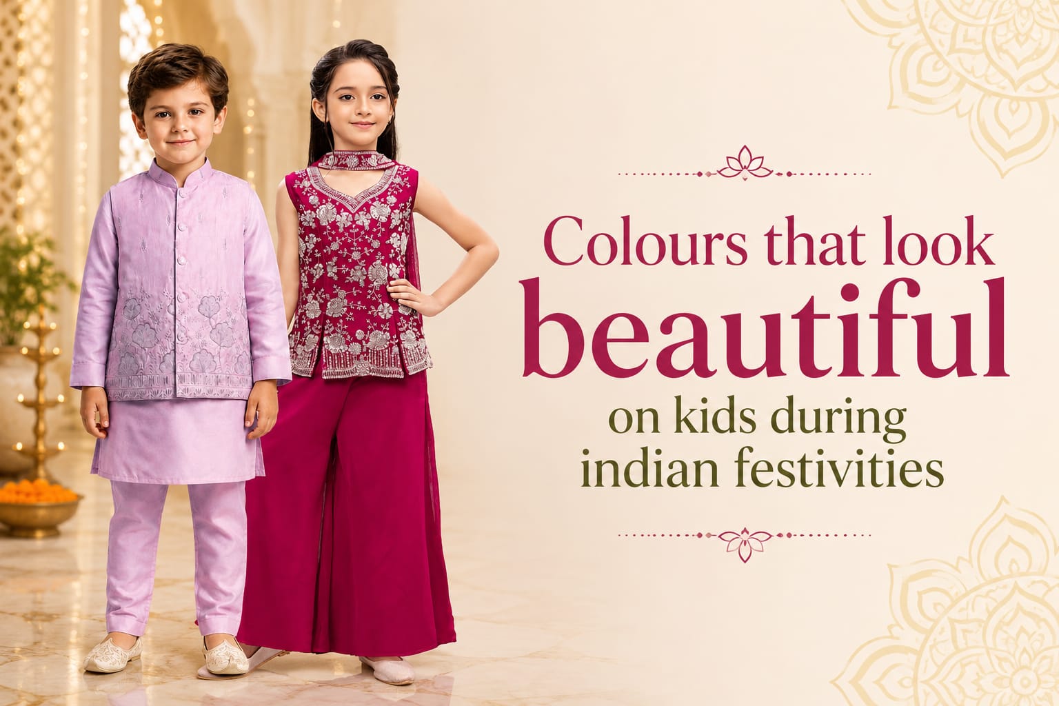 Colours That Look Beautiful on Kids During Indian Festivities