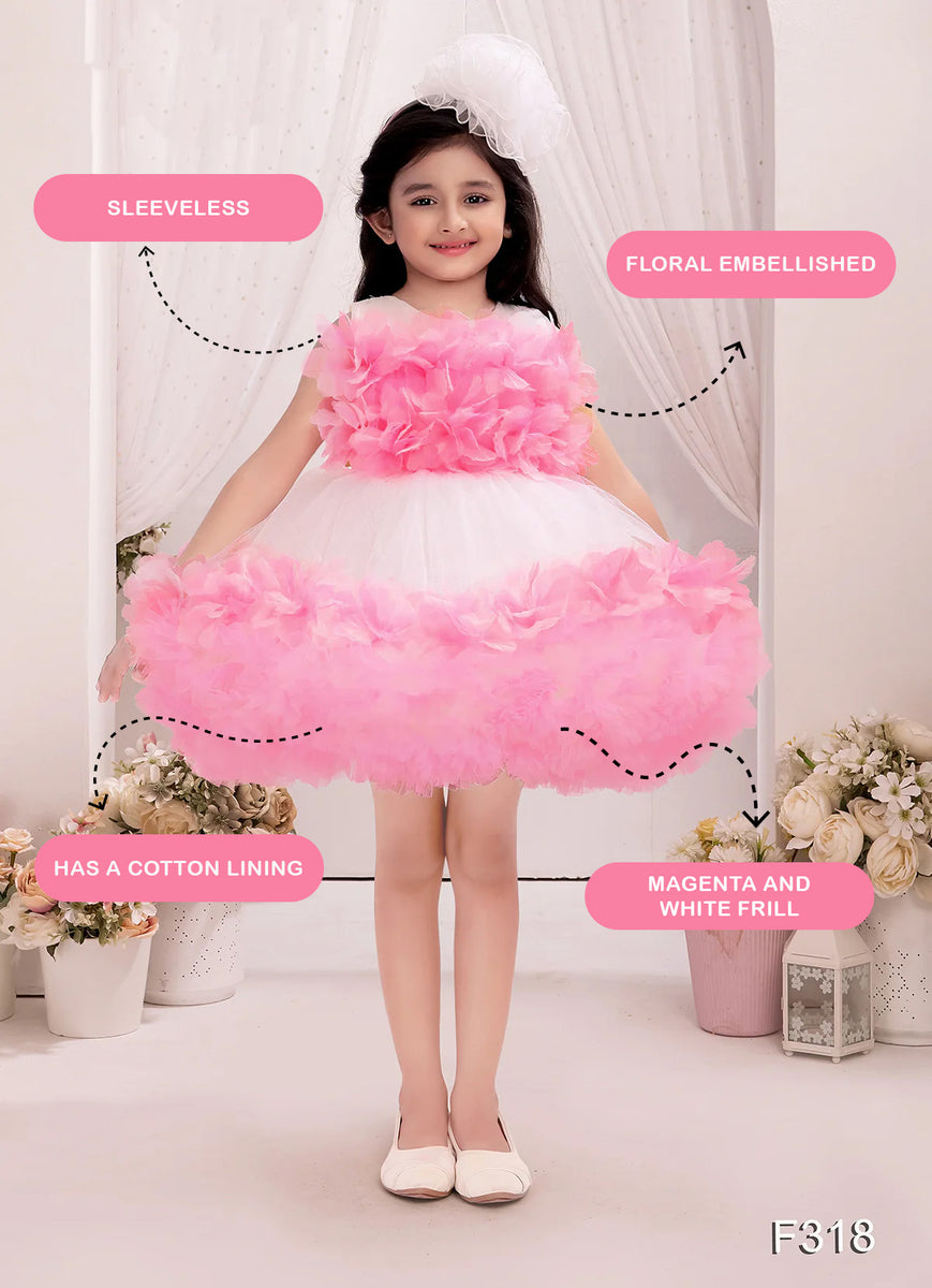 Milky frill mini dress AM1559 Smocked Ruffle Mini Dress