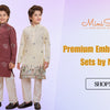 Elegant Cotton Woven Full-Sleeve Embroidered Kurta Sets by MiniStitch