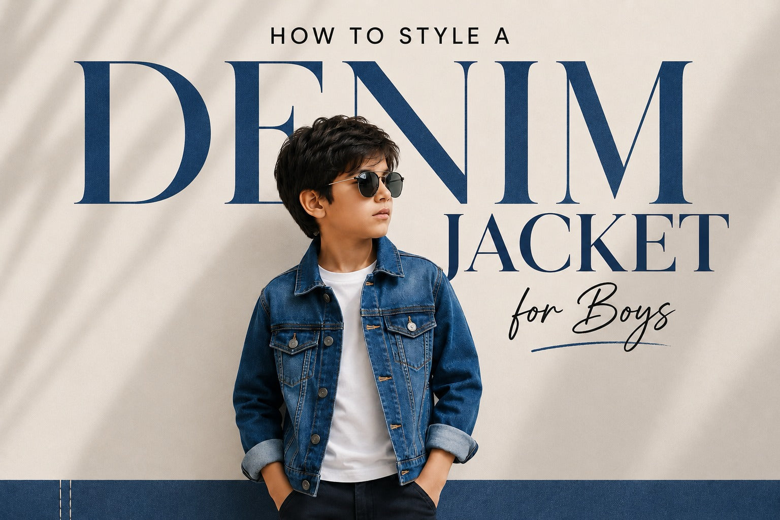 How to Style a Denim Jacket for Boys with Casual and Party Looks