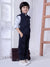Ministitch Boys 3 pc Navy Blue  Jacket suit set with white printed shirt for kids