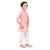 Ministitch Boys Ethnic Wear Pink Pathani Kurta Set for Kids