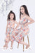 Ministitch Mother and daughter one strap capri style printed jumpsuit- Peach