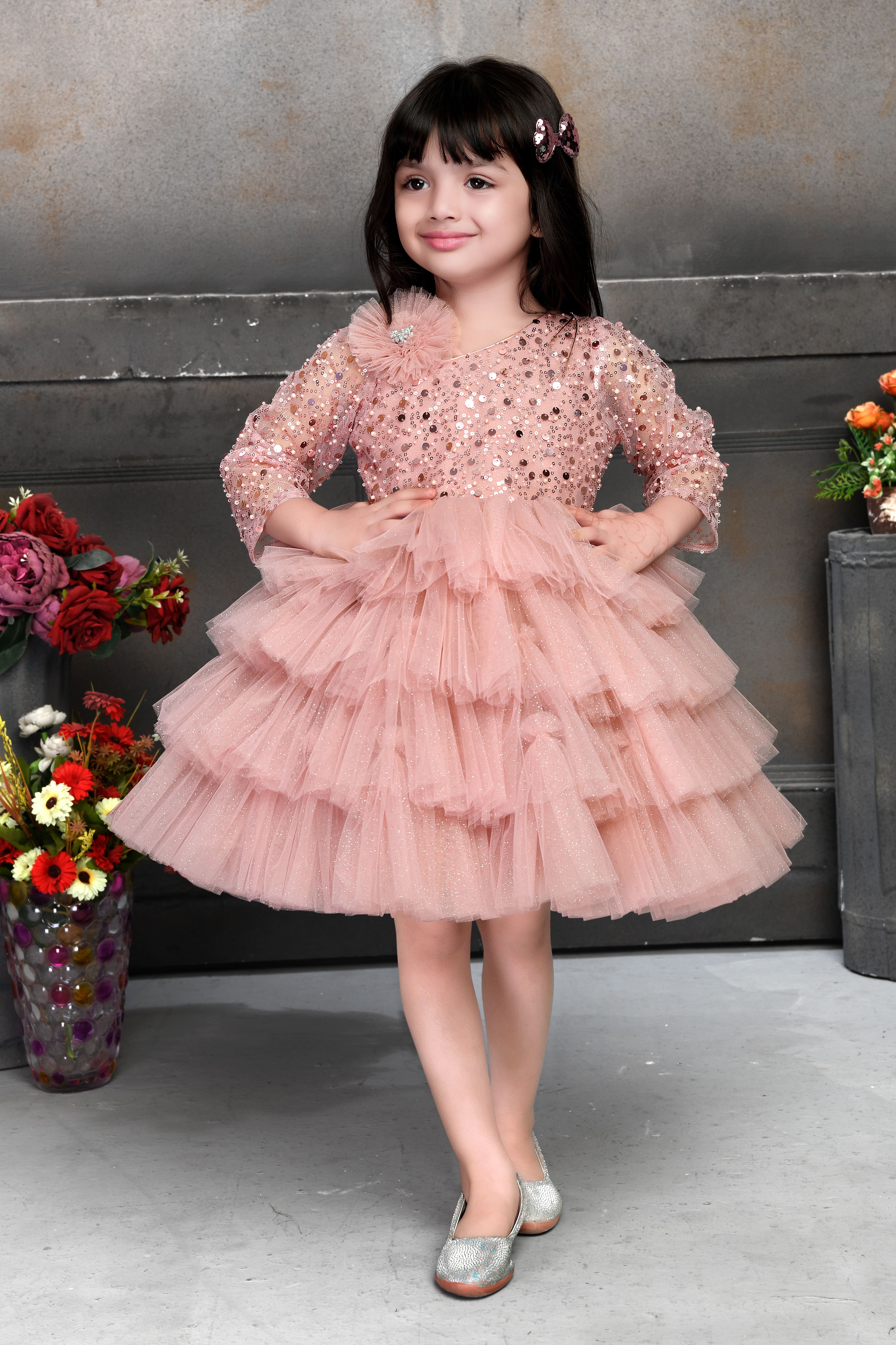 Buy Kids ADN BEBS Pink Color New Born Baby Girl Frock in Pure Cotton Shoft  and Light Weight and Hunny Bee Printed Online at Best Prices in India -  JioMart.