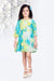 Ministitch georgette tie and dye knee length frock for baby Girls - Multicolour