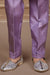Ministitch 3 pc silk designer kurta set with sequin embroidered jacket for boys - Purple