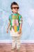 Ministitch Boys Multicolour Ethnic Wear Indo western Kurta Set for Kids