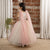 Ministitch Open sleeves Sequin & Flower Applique body party ball gown for Baby Girls -Cream