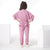 Ministich Fashionista's solid Georgette 2-Piece turtle neck Co-ord Set for Baby Girls - Onion Pink