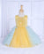 Ministitch Yellow Soft Tulle Sleeveless Frock for Baby Girls