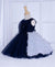 Ministitch Navy Blue Soft Tulle Sleeveless Frock for Baby Girls