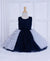 Ministitch Navy Blue Soft Tulle Sleeveless Frock for Baby Girls