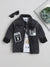 Ministitch Full sleeves solid Denim jacket with t-shirt for boys - Black