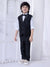 Ministitch Boys 3 pc Black Jacket suit set with polka dot white shirt for kids