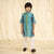 Ministitch full sleeves printed kurta and pyjama set for boys - Green, Teal