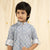 Ministitch full sleeves printed kurta and pyjama set for boys - Blue