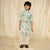 Ministitch full sleeves printed kurta and pyjama set for boys - Blue, white, Grey