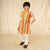 Ministitch full sleeves printed kurta and pyjama set for boys - Yellow, Red, White