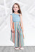 Ministitch Multicolour top and georgette palazzo set for baby girls - Multicolour & Blue