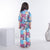 Ministitch abstract printed kaftaan style co-ord set for baby girls - Multicolour