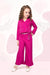 Ministitch Georgette Co-ord set for Baby Girls - Pink