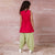 Ministitch Dark Pink Georgette Kurta and Green Patiala Suit for Festive Wear